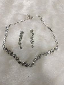 American Diamond Necklace Set