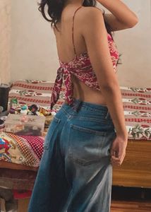Bohemian Floral Print Top