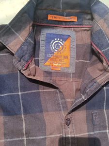 Plaid Flannel Button-Down Shirt
