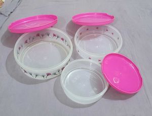 Set of 3 Round Storage Containers