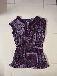 Bohemian Print Sleeveless Top