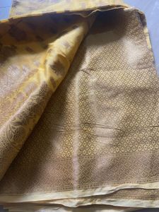 Yellow Silk Saree ( attached blouse)