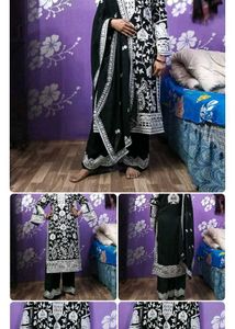 combo of Elegant Black & White Kurta Set