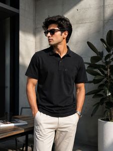 Classic Black Polo T-Shirt