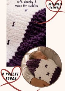Voilet Cloud Wrap - Infant blanket. (Purely new)