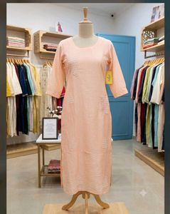 Peach Kurta