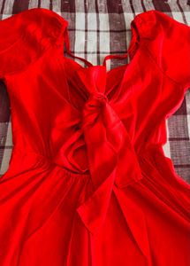 Vibrant Red Ethnic Gown