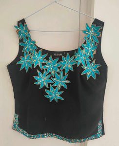 Black Blouse/ Top with embellishment