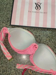 Victoria’s Secret Pink Striped Bikini Top