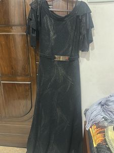 Sparkly Black Maxi Dress