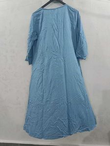 Light Blue Embroidered Kurta