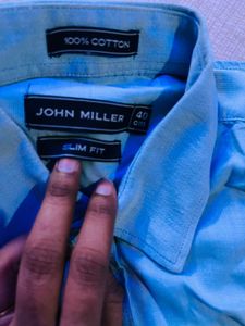 1(1 shirt -150 )John Miller Slim Fit Cotton Shir
