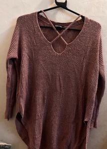 Chic V-Neck Knitted Sweater