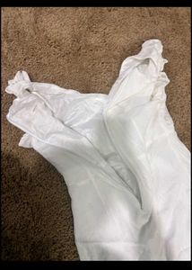 White Maxi Dress with Slit