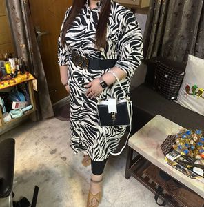 Stylish Zebra Print Midi Dress