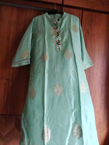 Beautiful Mint Green Kurta Set with Dupatta