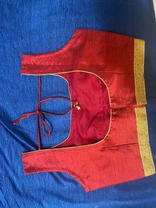 Maroon Readymade Saree Blouse