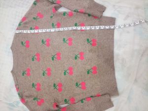 Cute Cherry Pattern Cardigan