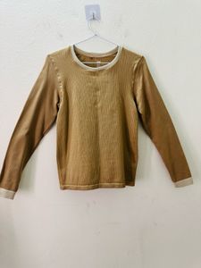 Tan Long Sleeve Top