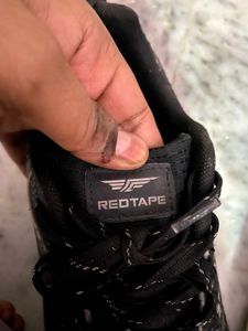 Red Tape Black Casual Sneakers