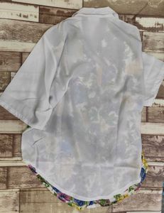 Vintage Guess Floral Button-Up Shirt - XXL