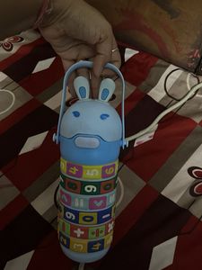 Cute Bunny Math Water Bottle