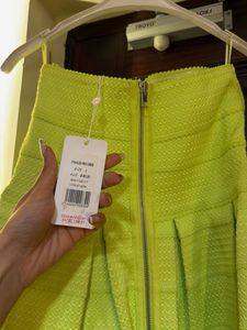 Green Strapless Mini Dress