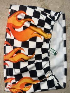 Checkerboard Flame Tube Top