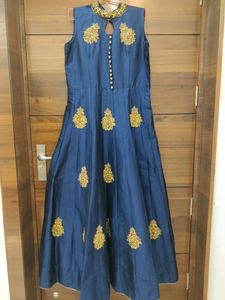 Navy Blue Colour Gown