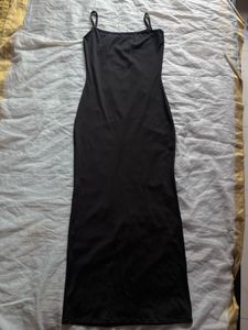 Sleek Black Maxi Dress