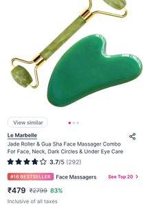 le Marbelle Jade Roller &amp; Gua Sha Set