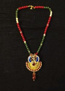 Beaded Necklace and Earrings Set