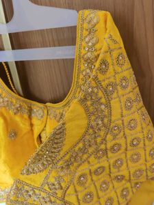 Stunning Yellow Embroidered Blouse