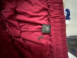 BlinkIn Women Maroon Solid 7XL Fit Track Pants
