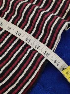 Striped Ribbed Long Sleeve Midi Dress