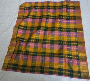 Gorgeous checked kanchi pattu saree