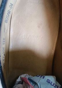 Bally black mens leather shoes