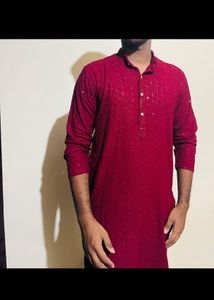 Men's Embroidered Kurta