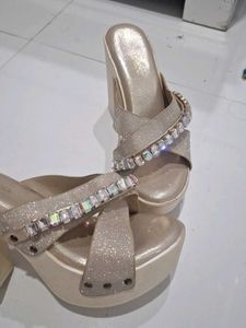 Sparkling Wedge Sandals