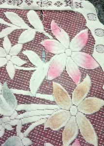Pretty Pink Floral Sofa Cover &amp; Table Runner Set