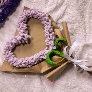 Crocheted Heart Bouquet