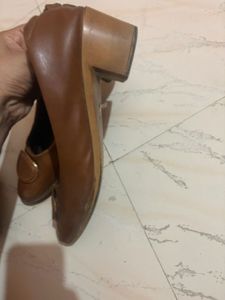 Metro Elegant Brown Bellies with Gold Buckle