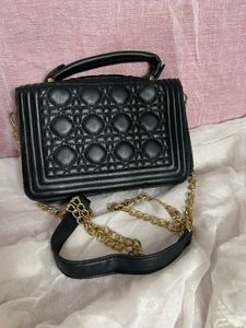Quilted Brand New Heavy Leather Two Way Bag
