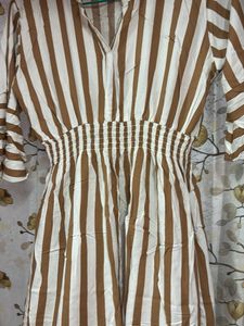 Striped Bell Sleeve Dress