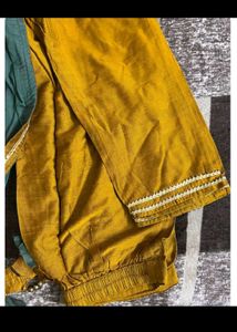 Elegant musturd Kurta Set with Dupatta