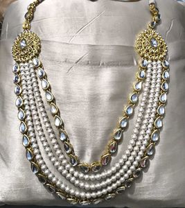 Exquisite Pearl & Kundan Jewellery Set
