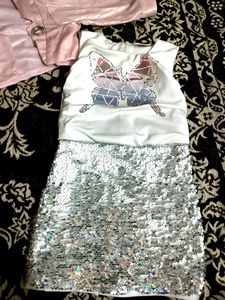 Sparkly Skirt and Jacket Set