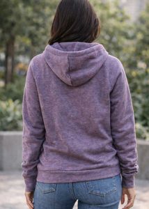 Cute Cat Face Purple Hoodie