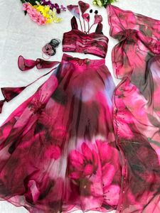 Pure Jimmy Organza Silk Lehenga Huge Flair😊