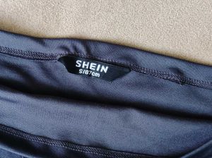 shein Navy Blue Tube Top with Bow